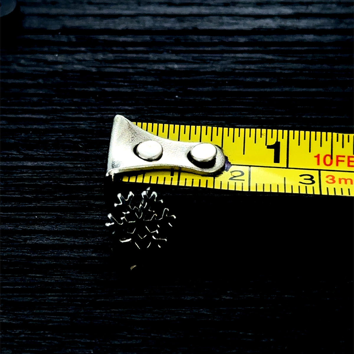 Silver Snowflake Studs