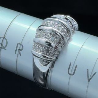9K White Gold Diamond Pave Band