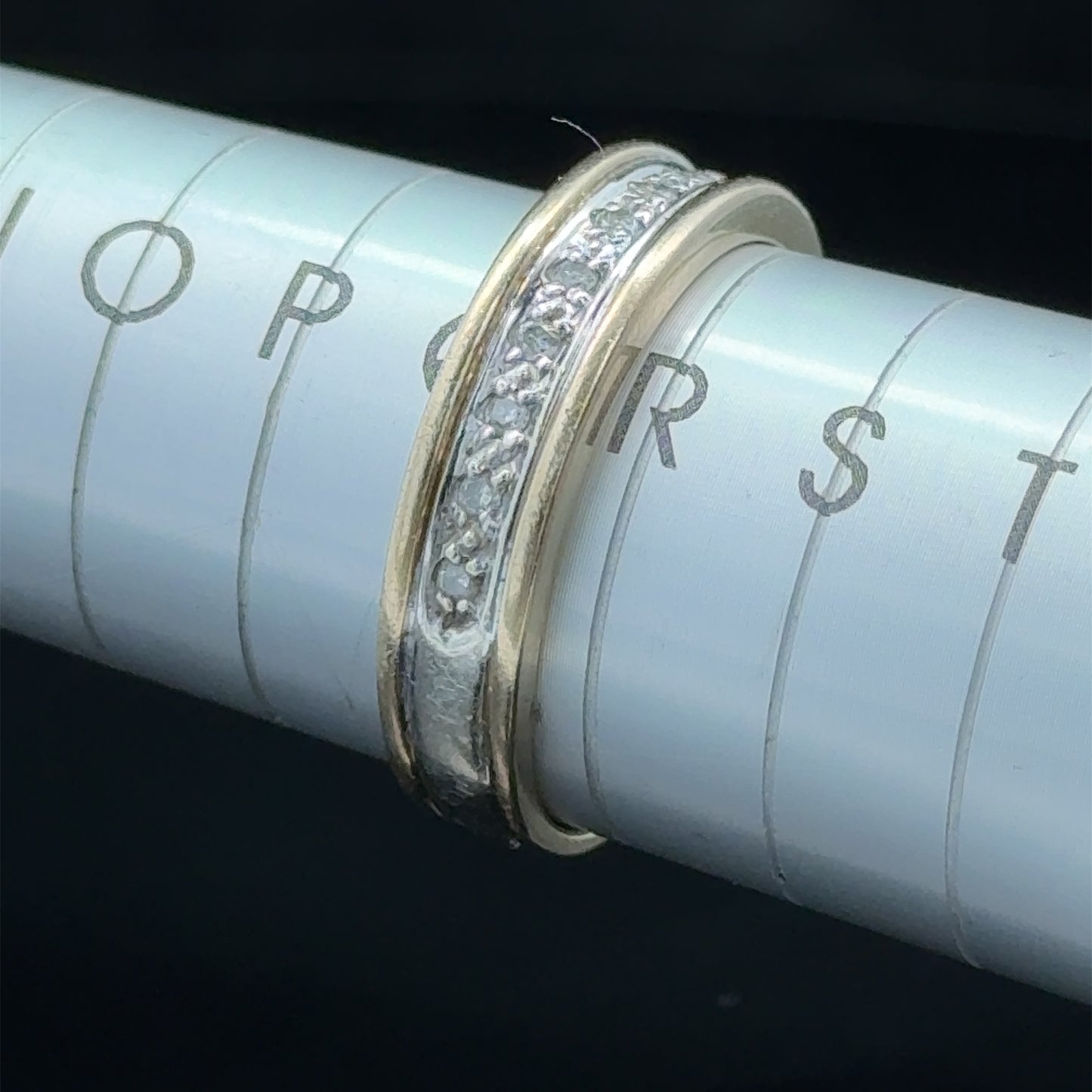 9K Yellow Gold Diamond Band