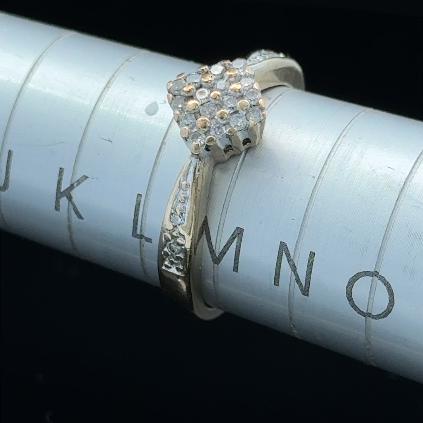 9K Yellow Gold Diamond Ring