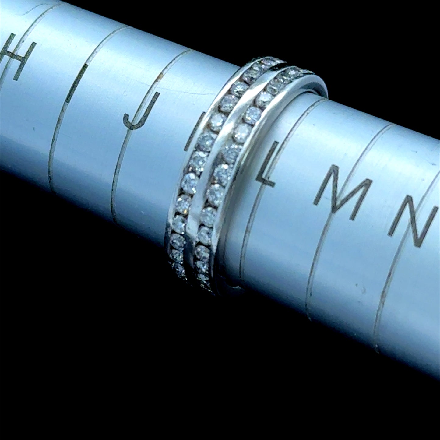 Platinum Diamond 2 Row Eternity Band APPX 1.0 CTS