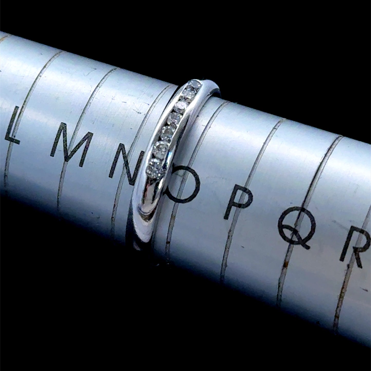 18K White Gold Diamond Eternity Band APPX 0.25 CTS