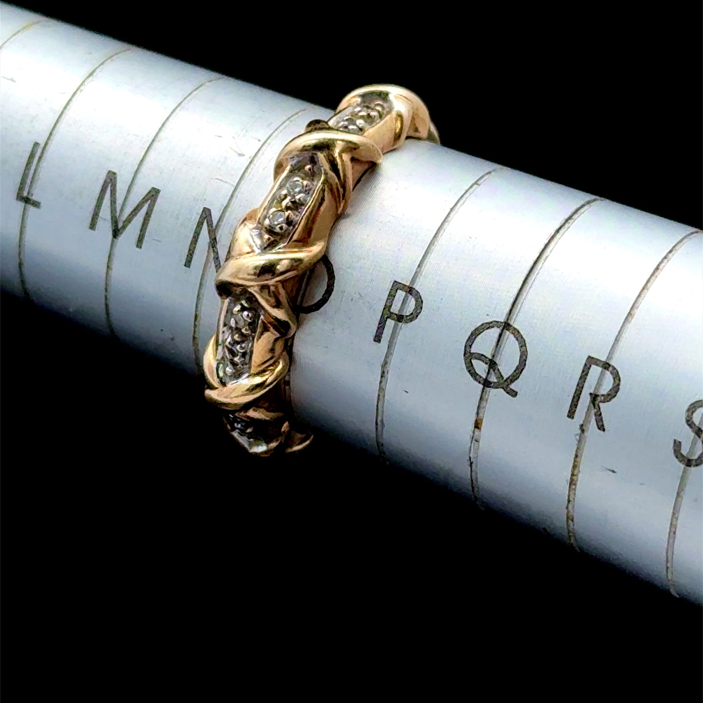 9K Yellow Gold Hugs & Kisses Diamond Ring