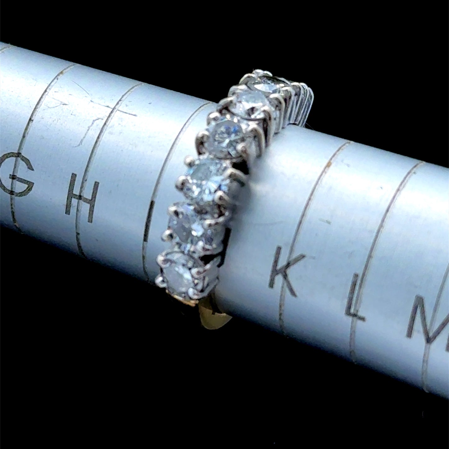 18K Yellow Gold / White Gold Diamond Ring APPX 1.5 CTS