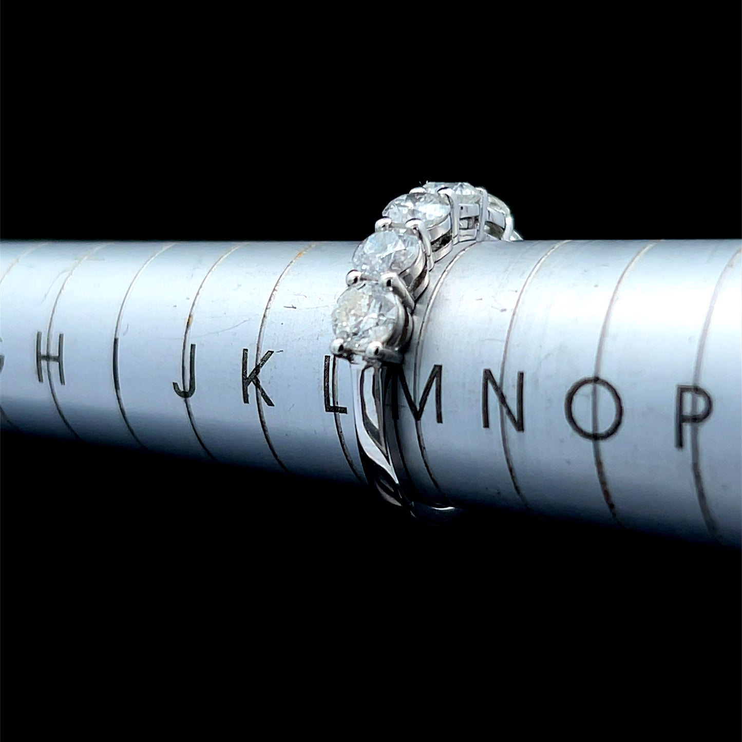 Platinum 7 Stone Diamond Ring APPX 1.75 CTS