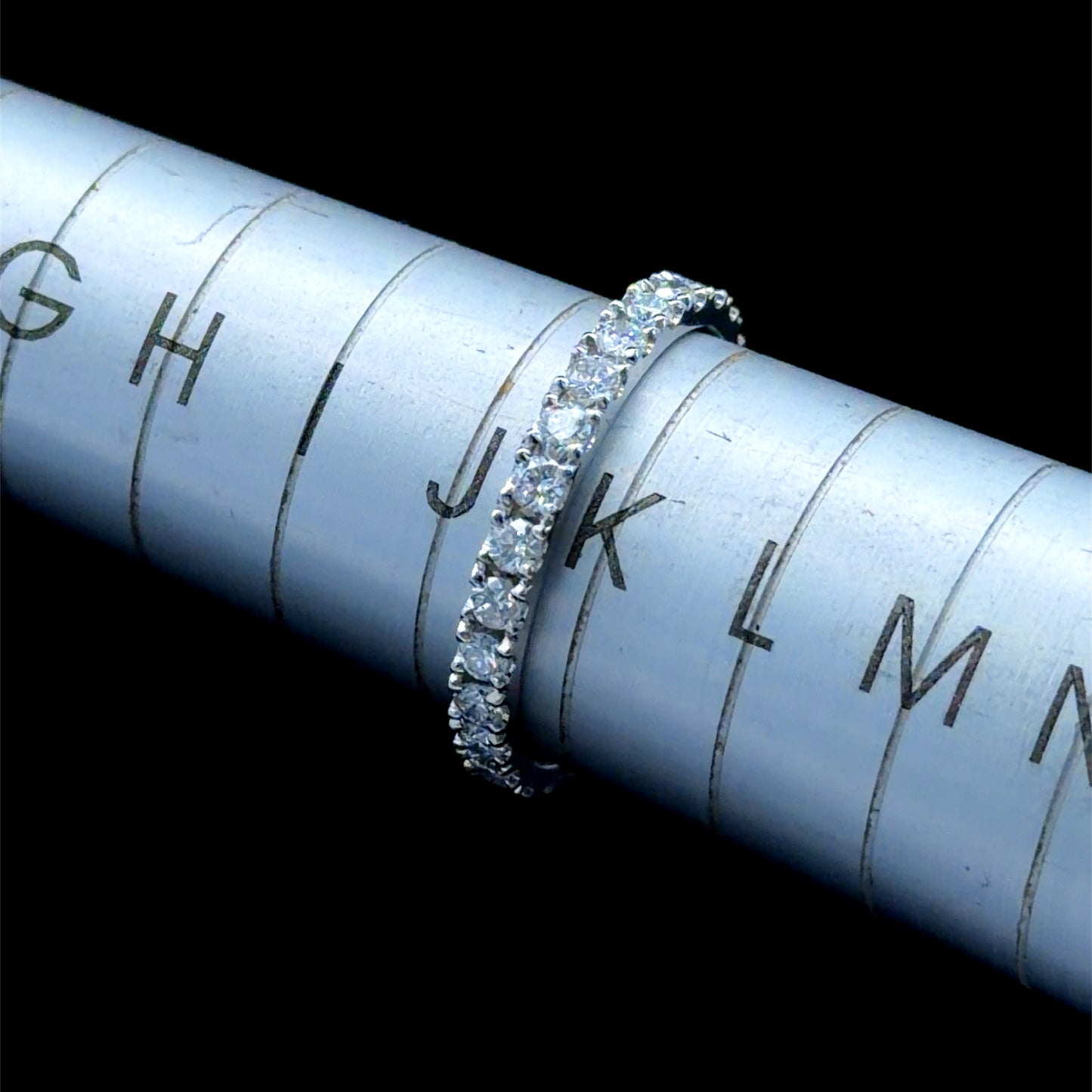 Platinum Diamond Full Eternity Band APPX 0.75 CTS