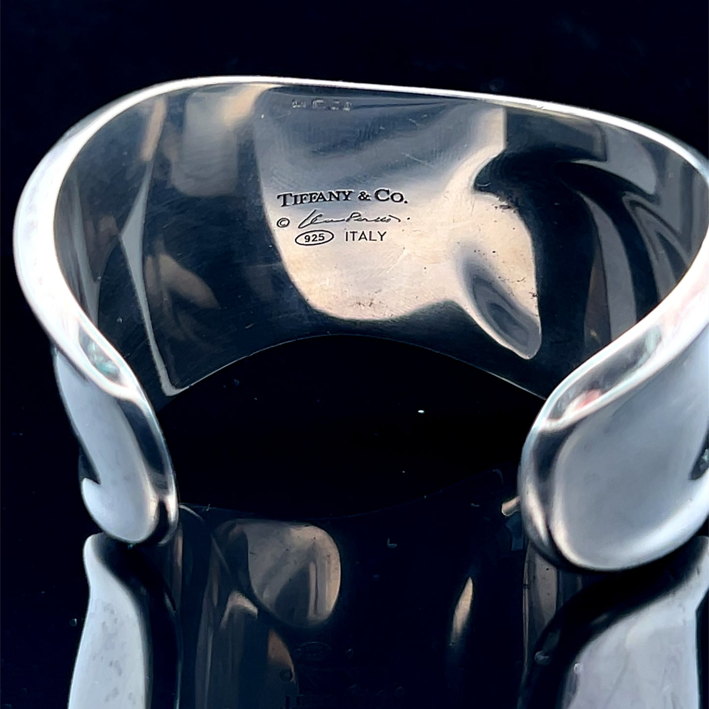Tiffany & Co Elsa Peretti Small Bone Cuff In Sterling Silver