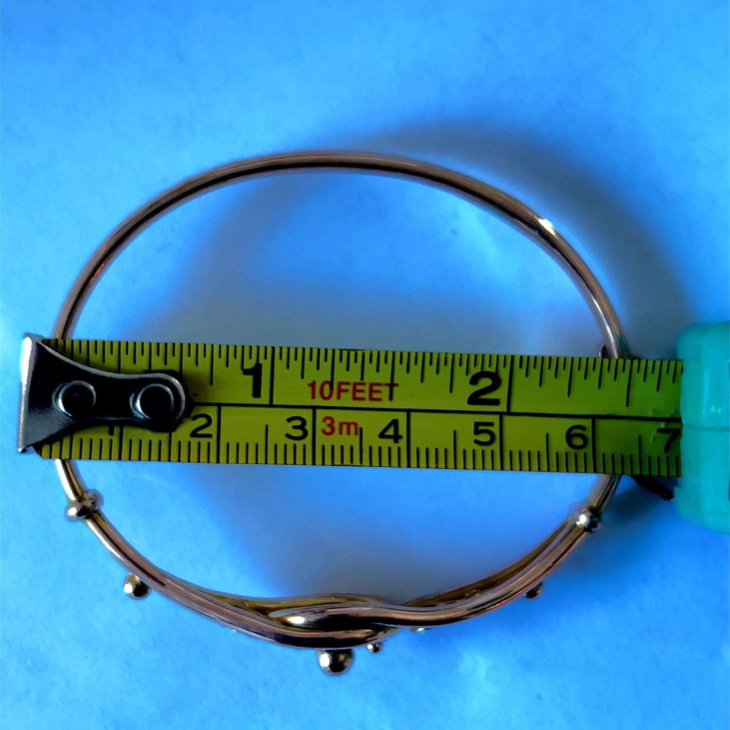 9K Yellow Gold Ornate Bangle