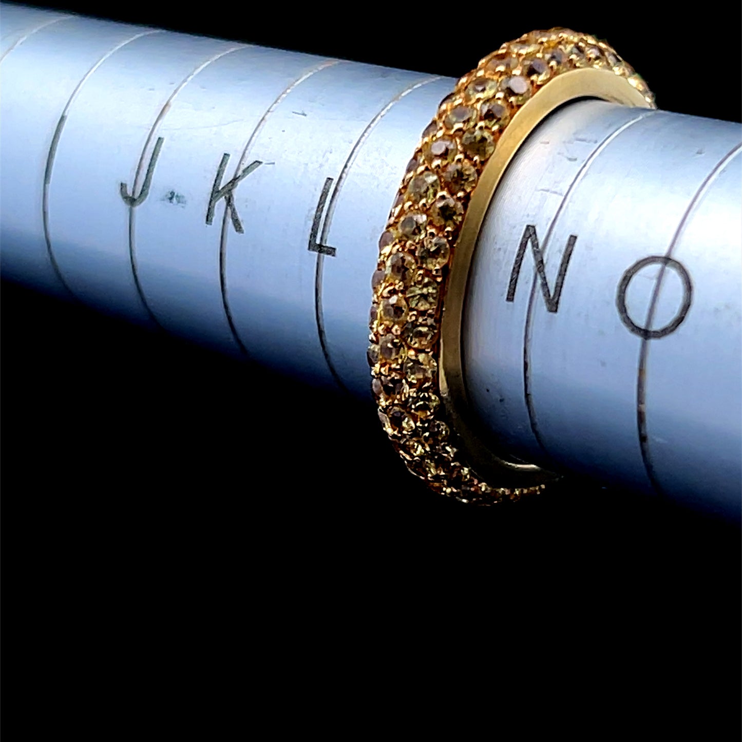 18K Yellow Gold Yellow Sapphire Full Eternity Ring