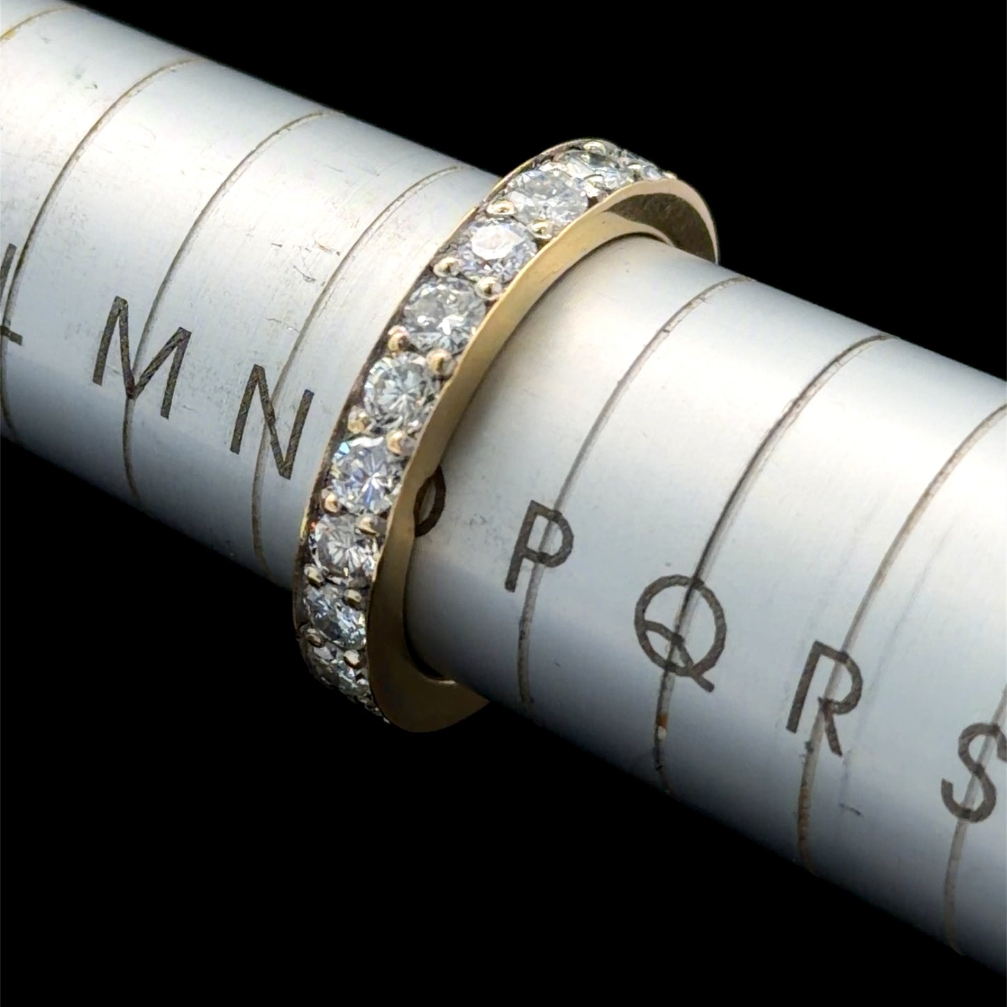18K Yellow Gold Diamond Full Eternity Ring APPX 1.5 CTS