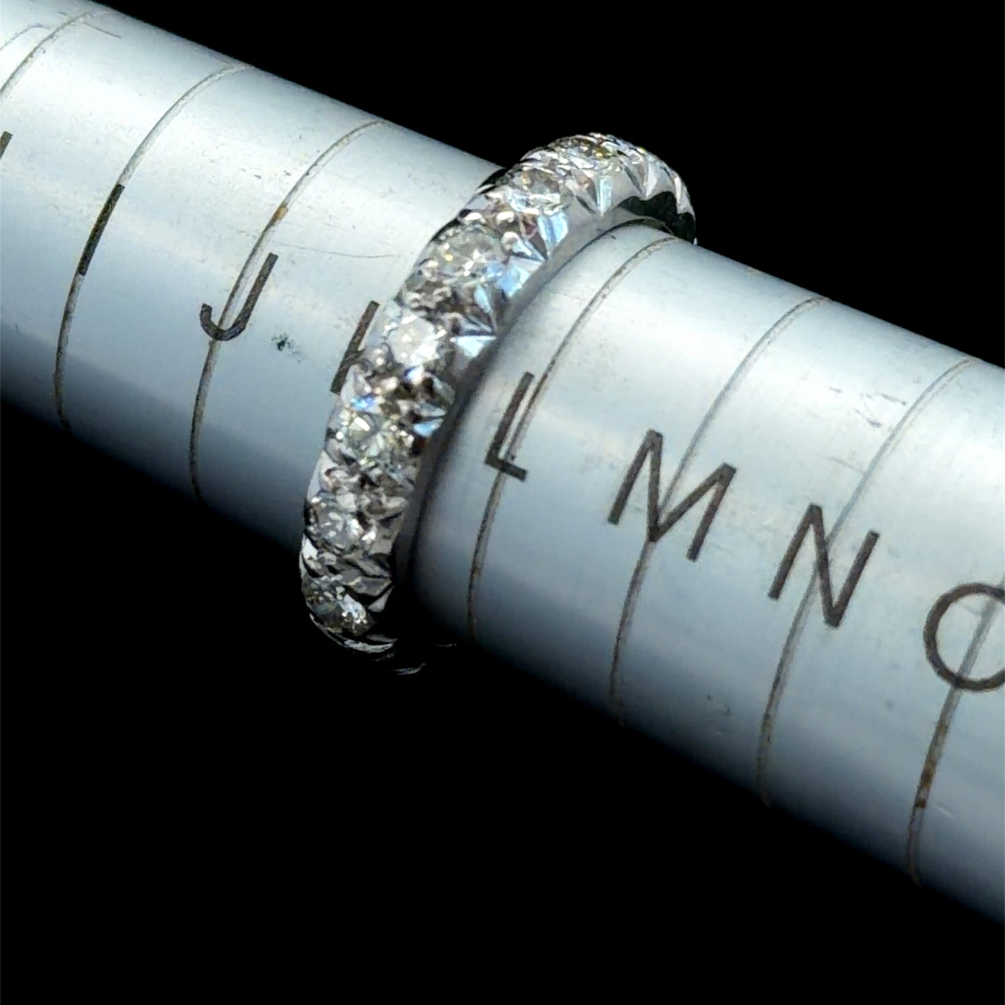18K White Gold Diamond Half Eternity Ring