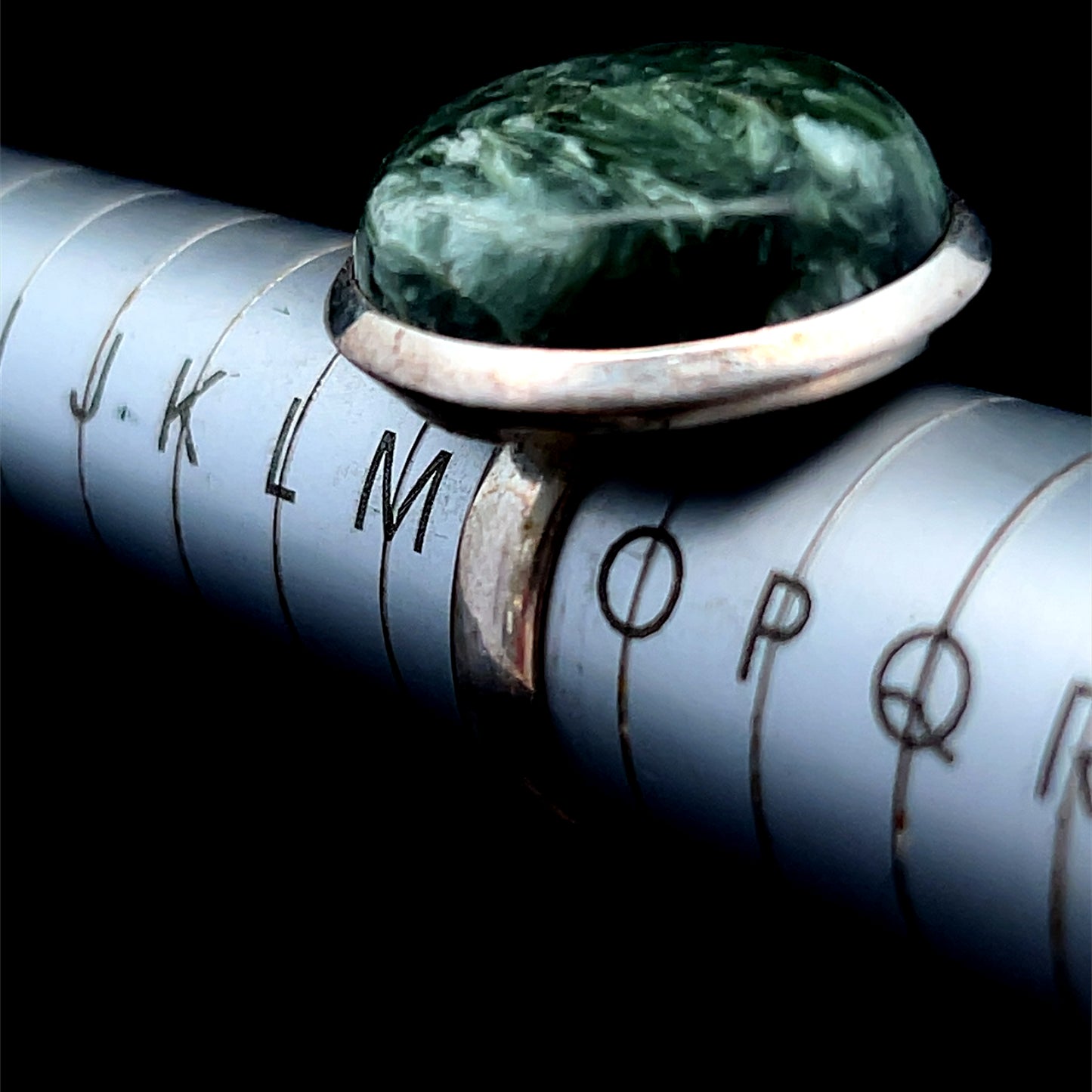 Silver Seraphanite Ring