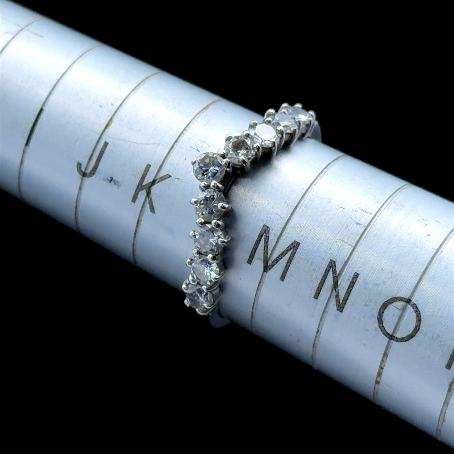 18K White Gold Diamond Wishbone Ring APPX 0.5 CTS