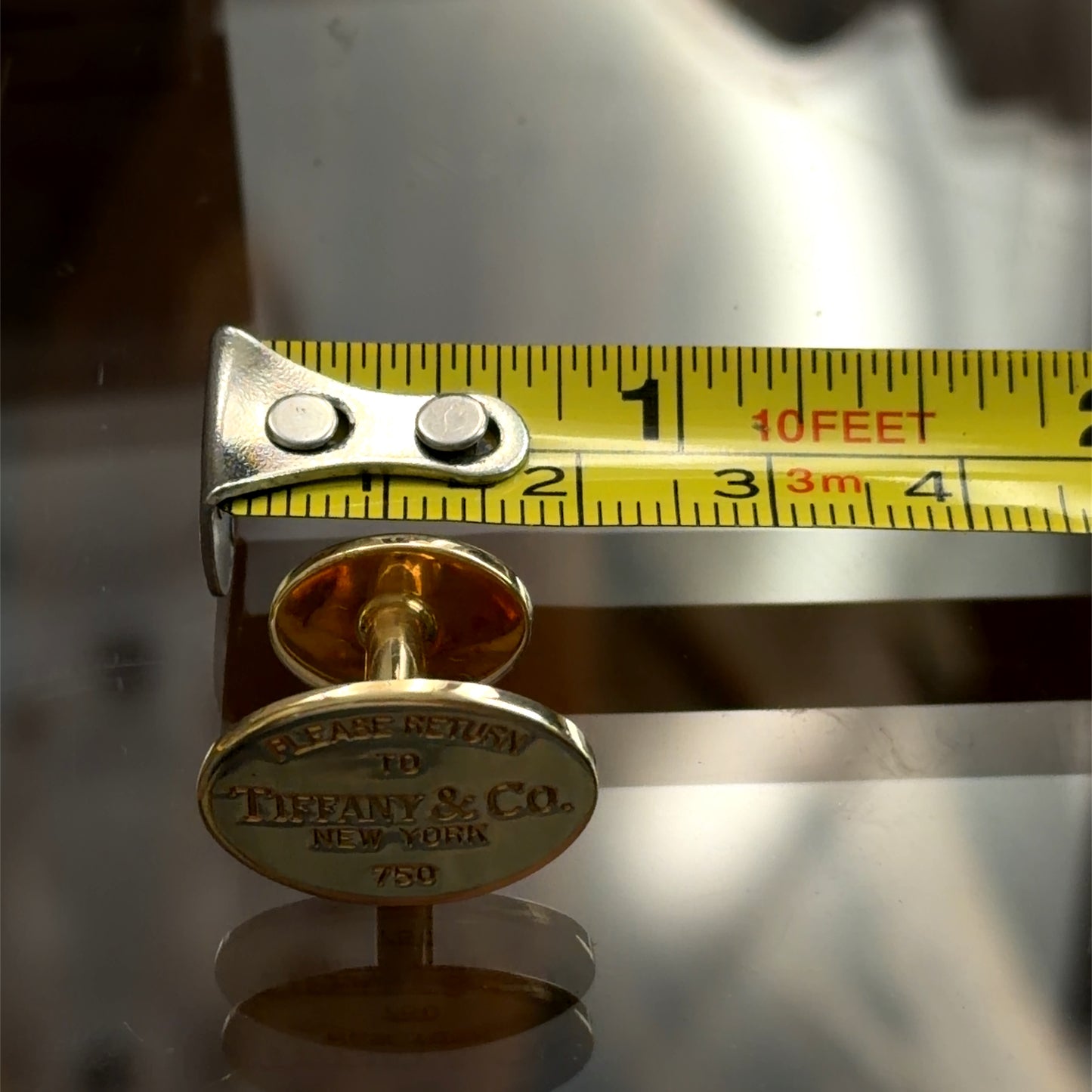 Wonderful Original 18k Yellow Gold Return To Tiffany Men’s Cufflinks.