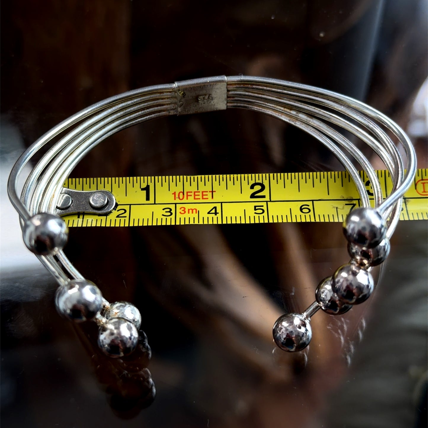 Heavy Silver 925 Multi-Strand Torque Bangle