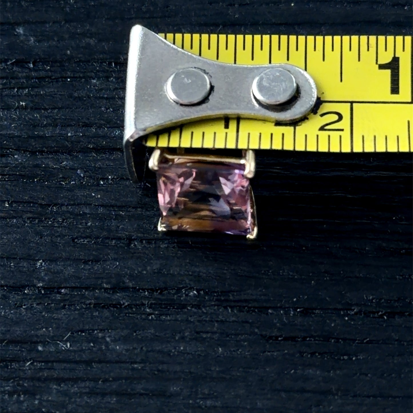 Lovely 10k Yellow Gold Ametrine Stud Earrings