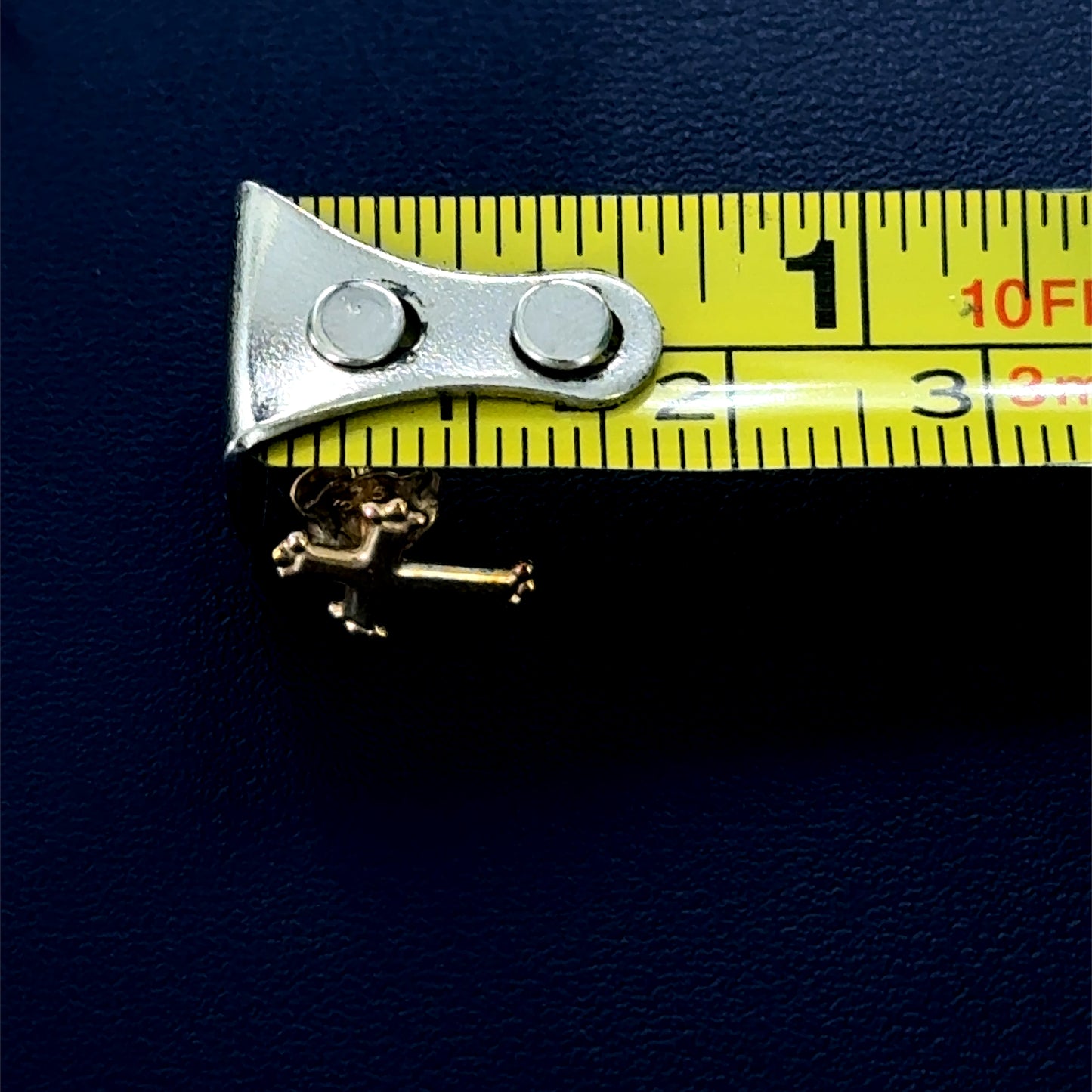 9K Yellow Gold Small Cross Studs