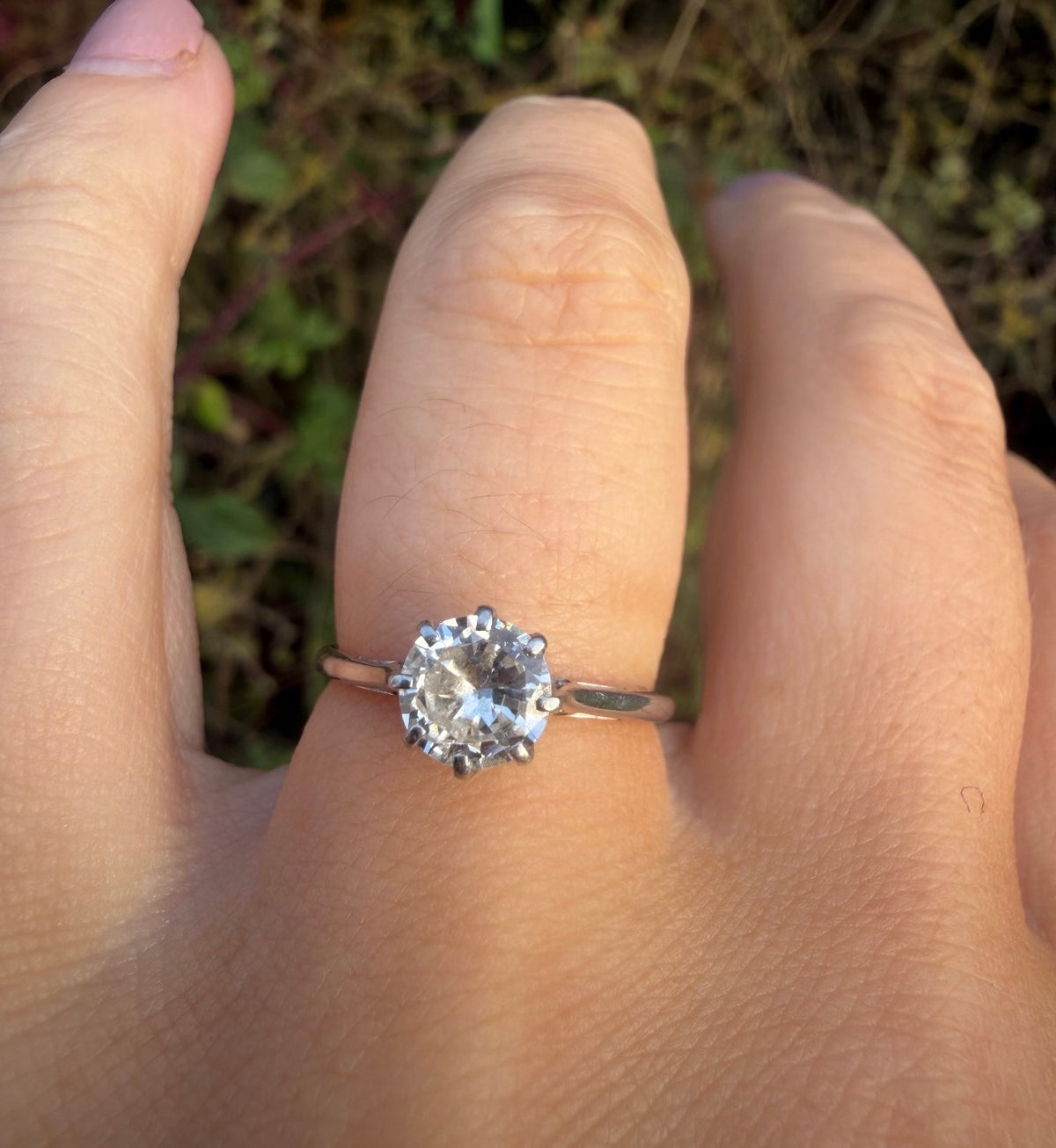 A Wonderful Platinum Diamond Solitaire Ring of 0.75 Cts (Spreads To 0.9 Cts)