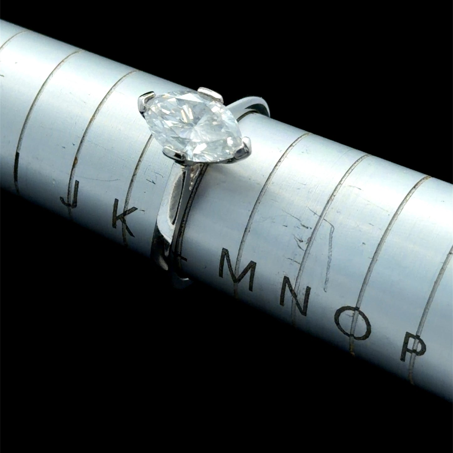 Platinum Marquise Diamond Solitaire Engagement Ring 1.53 Cts