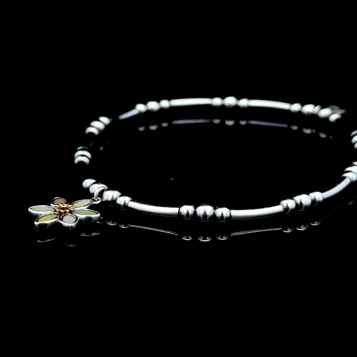 Clogau Daffodil Affinity Bead Elasticated Bracelet