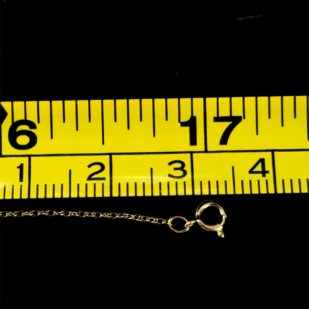 Lovely 9k Yellow Gold Fine Twist Chain 17” Long