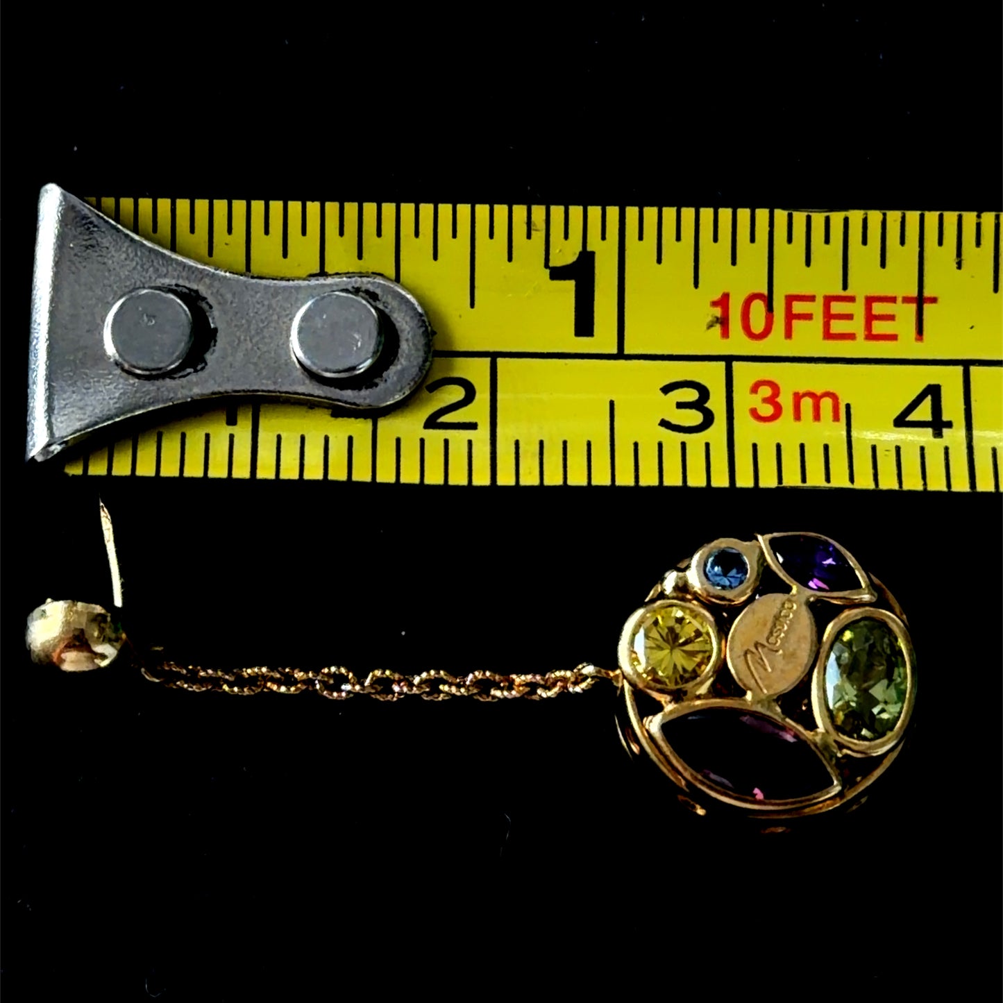 Lovely 18k Multi-Gemstone Drop Stud Earrings By The Italian Designer Mosaico (We have a matching Pendant)
