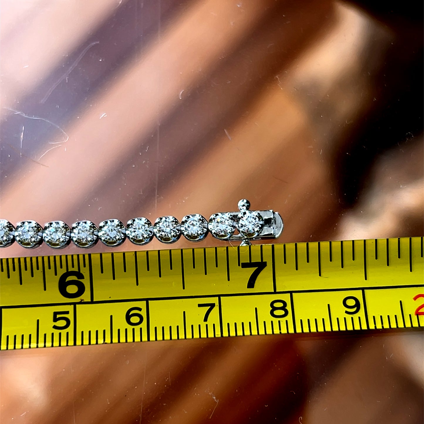 18K White Gold Tennis Bracelet APPX 3.7 CTS