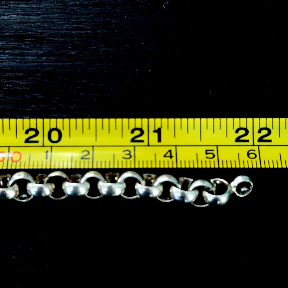 Impressive Heavy Silver Belcher Chain weighing 76 Grams Having A Hook Clasp