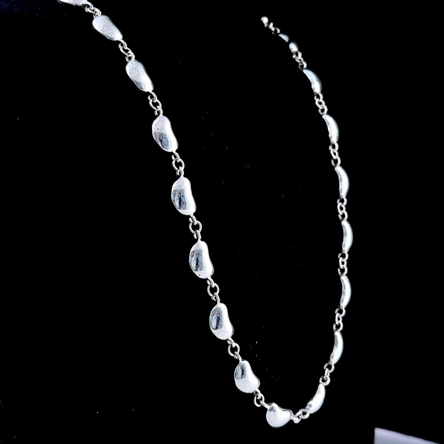 Lovely Silver 925 Bean Necklace
