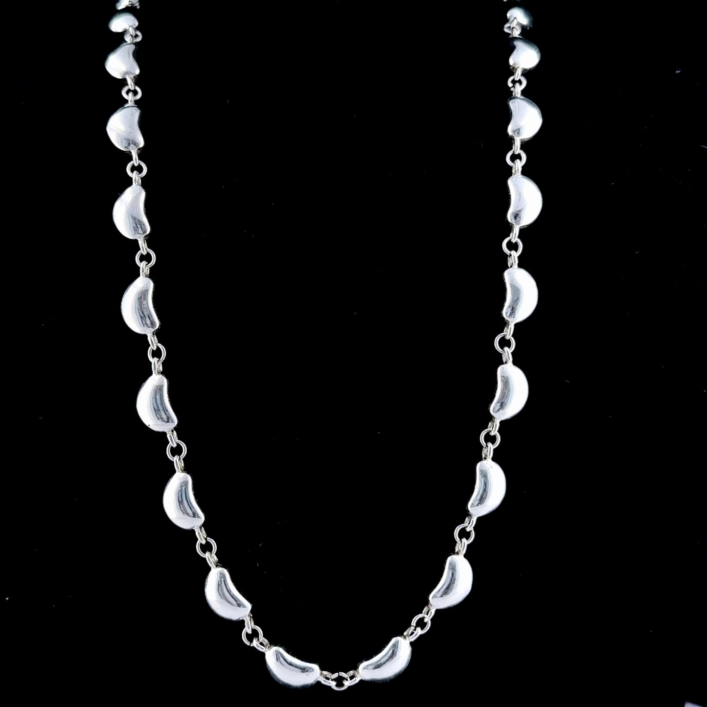 Lovely Silver 925 Bean Necklace