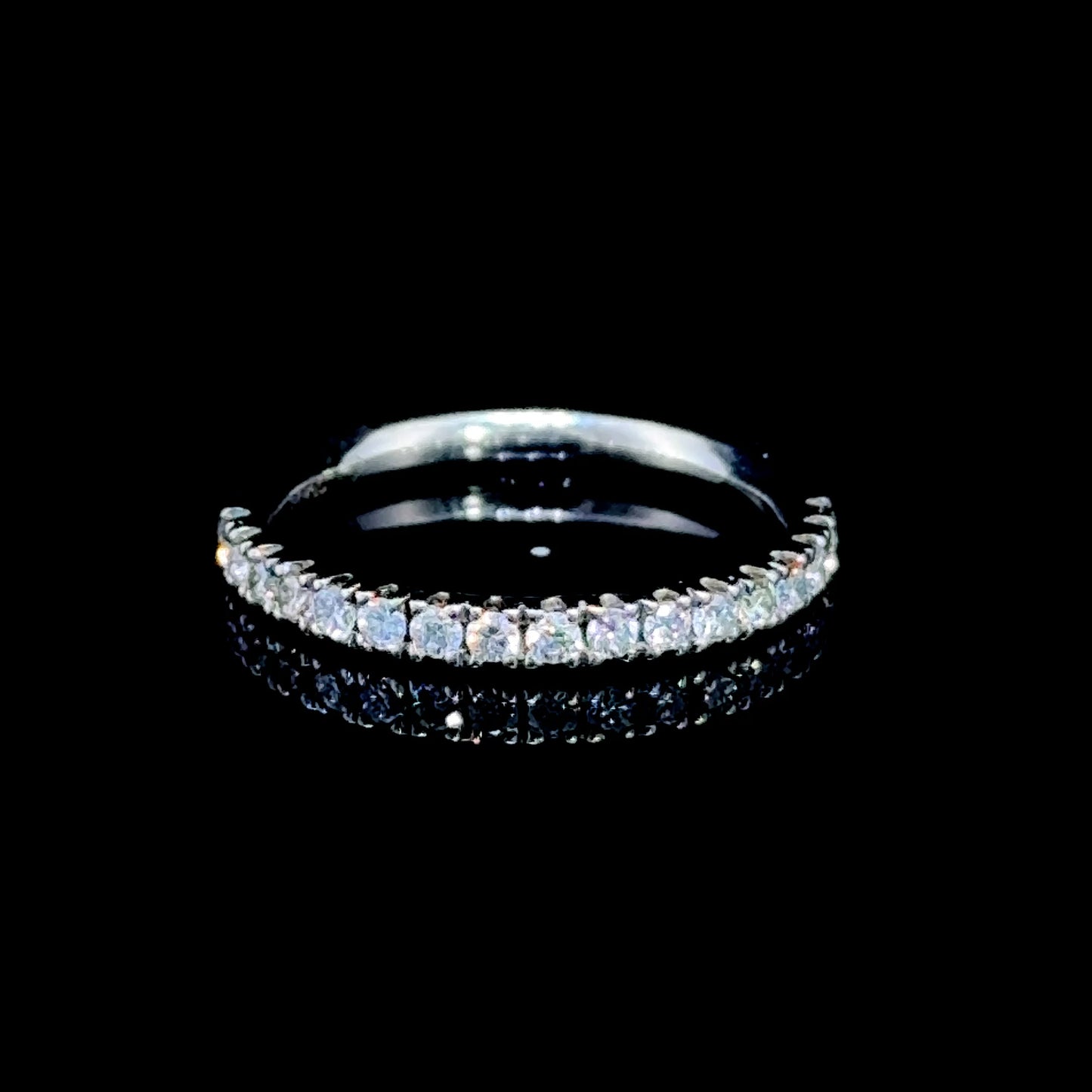 Platinum Diamond Half Eternity Ring