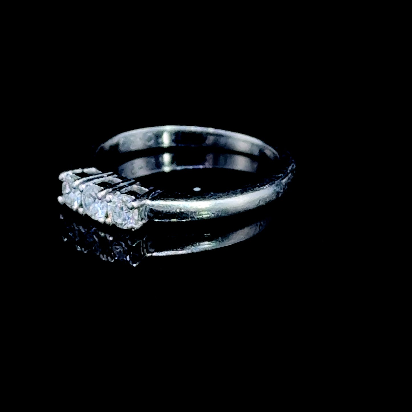 Platinum Diamond Trilogy Ring APPX 0.30 CTS