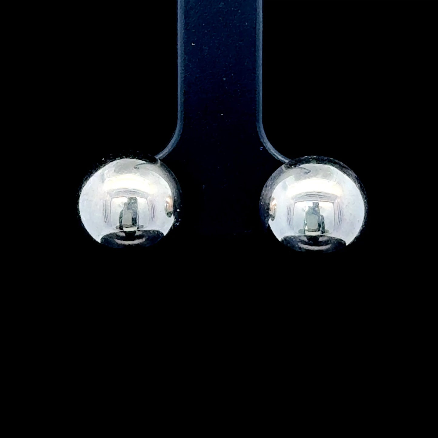 Silver Button Studs
