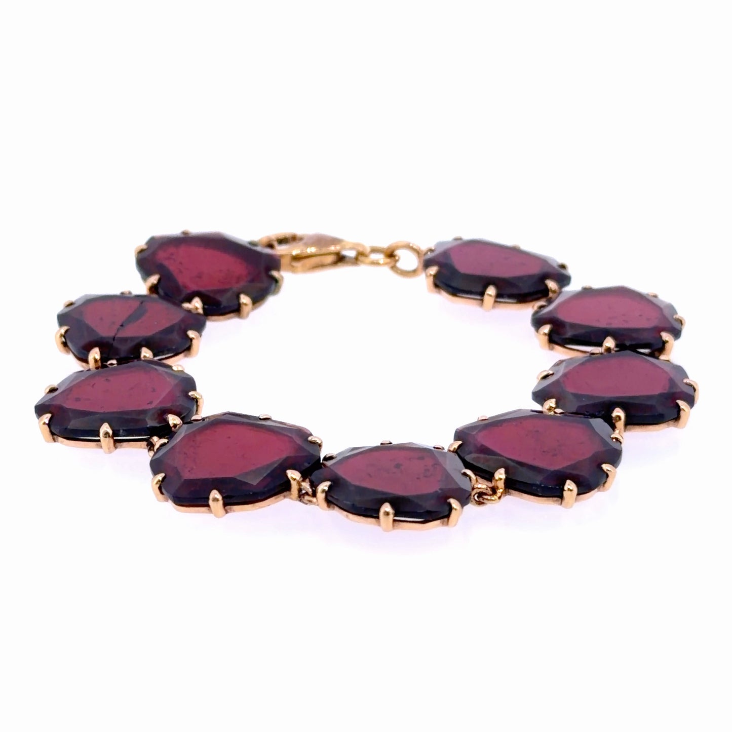 18k Rose Gold Facetted Garnet Bracelet By Annoushka RRP £6000