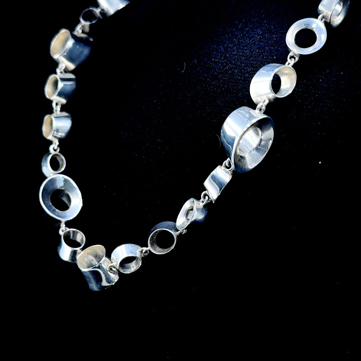 Rare Silver Tiffany & Co- Frank Gehry 'Morph' Necklace