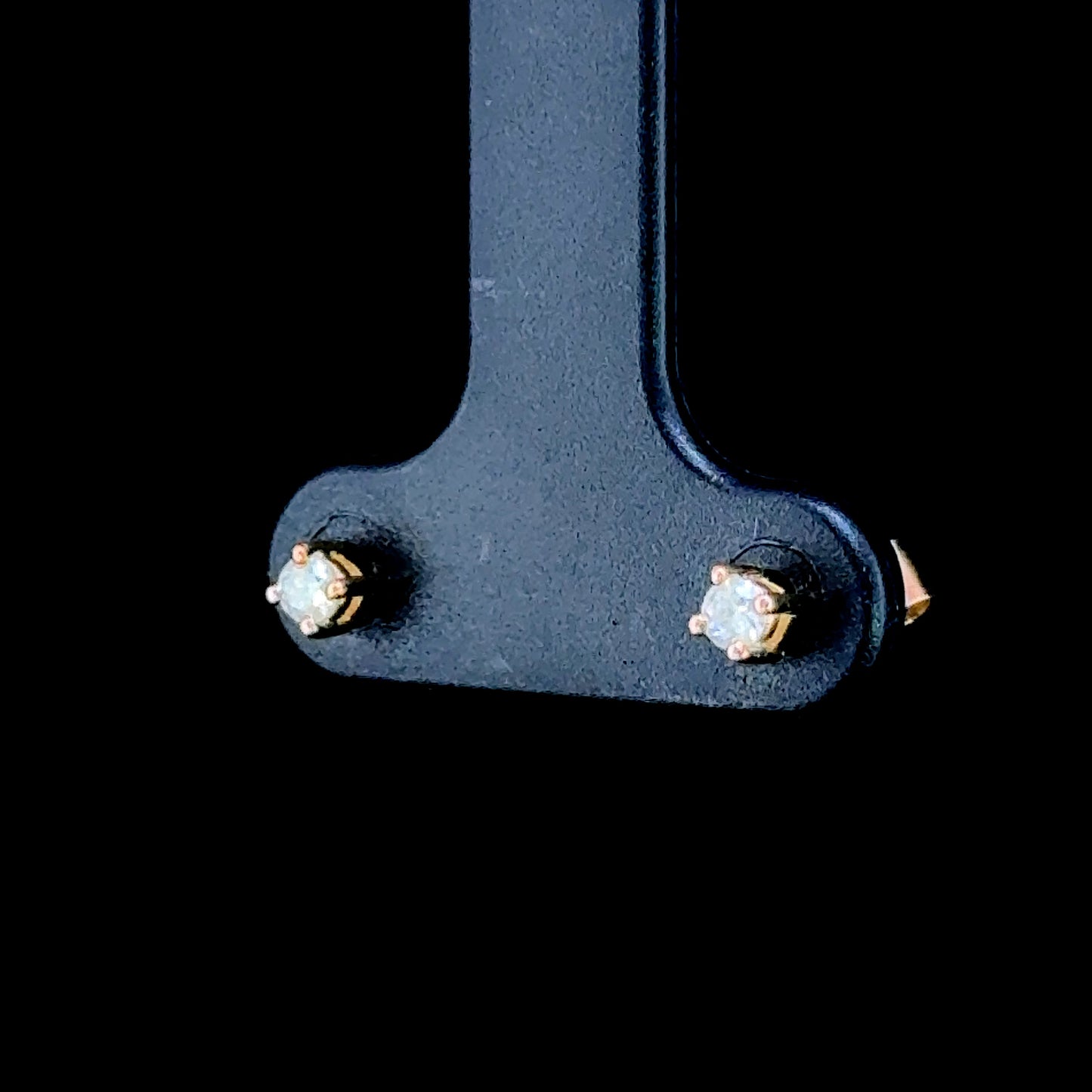 9K Yellow Gold Diamond Studs