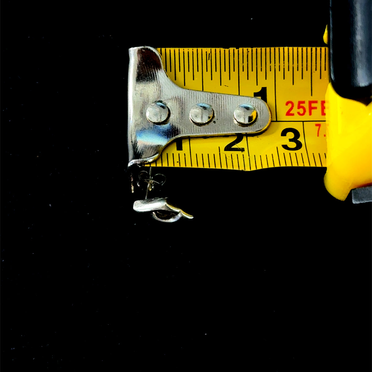 Silver Diamond-Shaped Studs