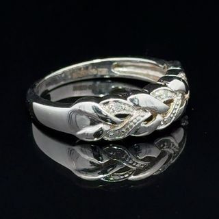 9K White Gold Diamond Platt Ring
