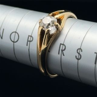 18K Yellow Gold Diamond Solitaire Ring APPX 0.70 CTS