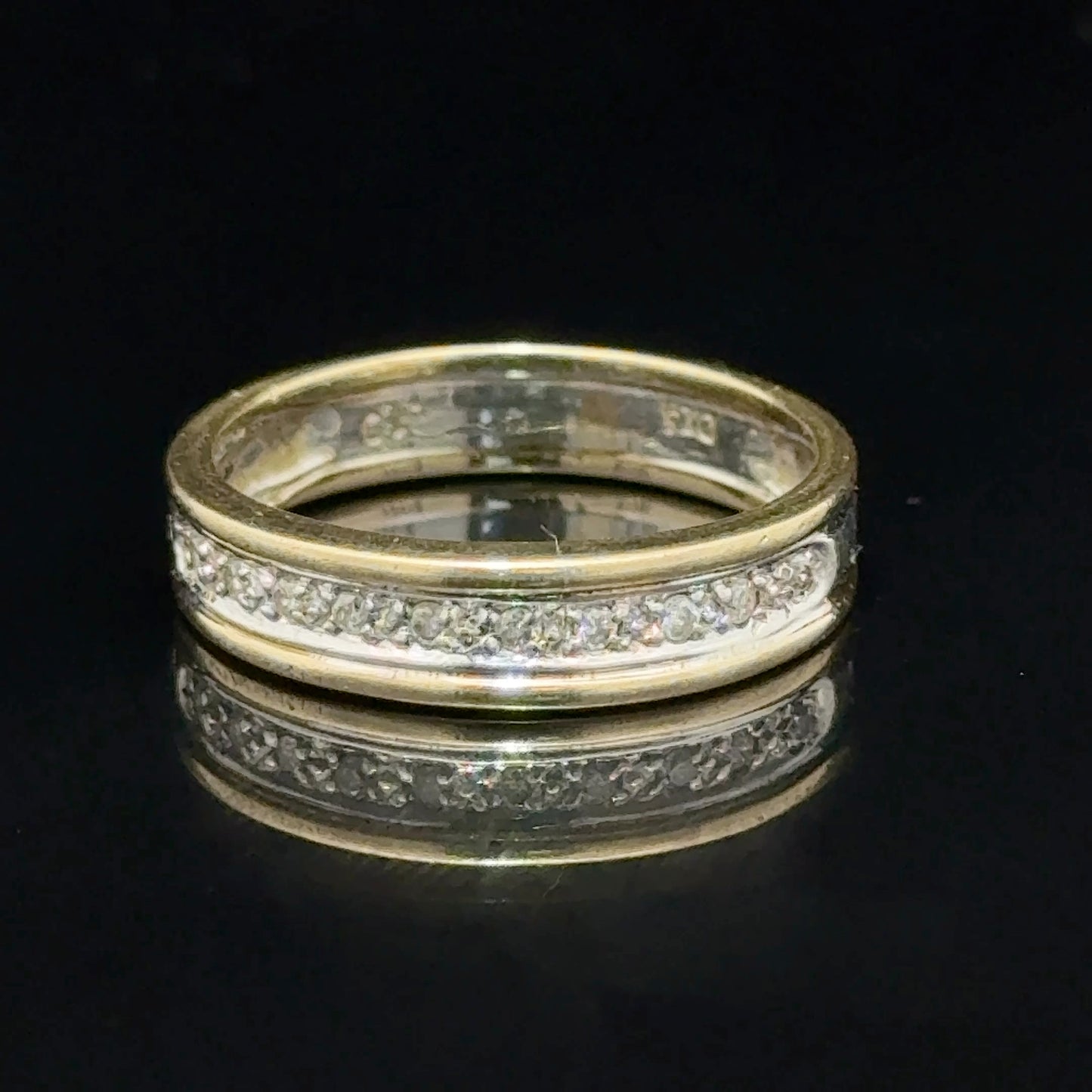 9K Yellow Gold Diamond Band
