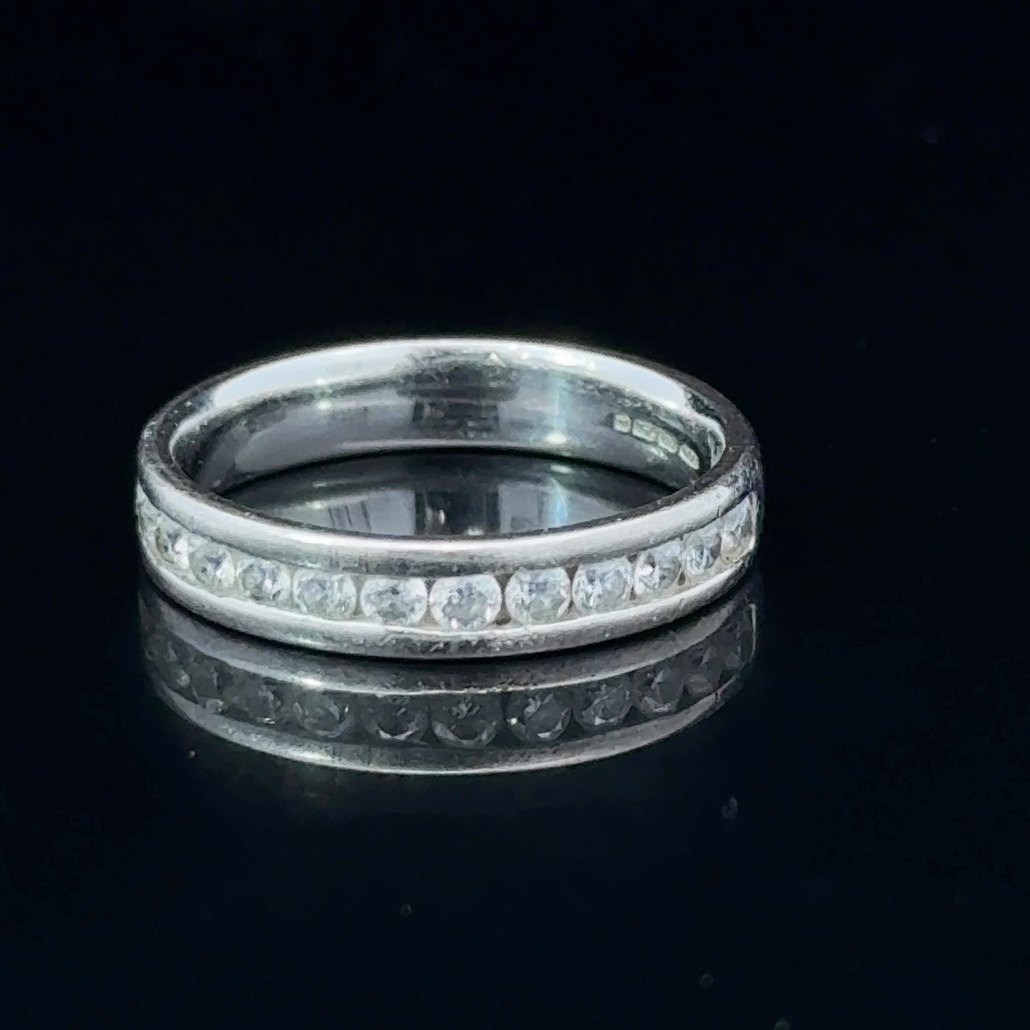 18K White Gold Diamond 3/4 Eternity Ring