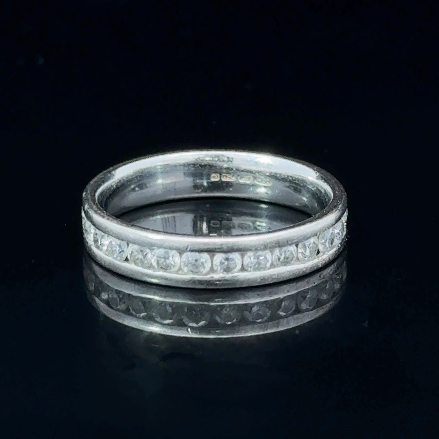 18K White Gold Diamond 3/4 Eternity Ring