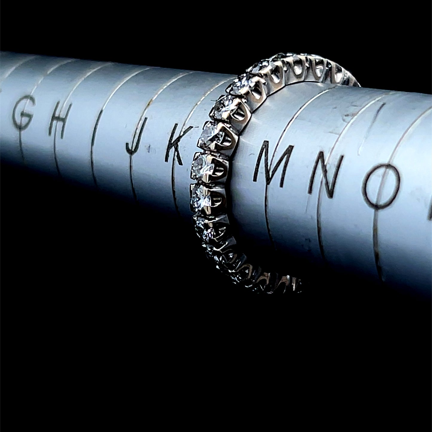 18K White Gold Full Diamond Eternity Ring