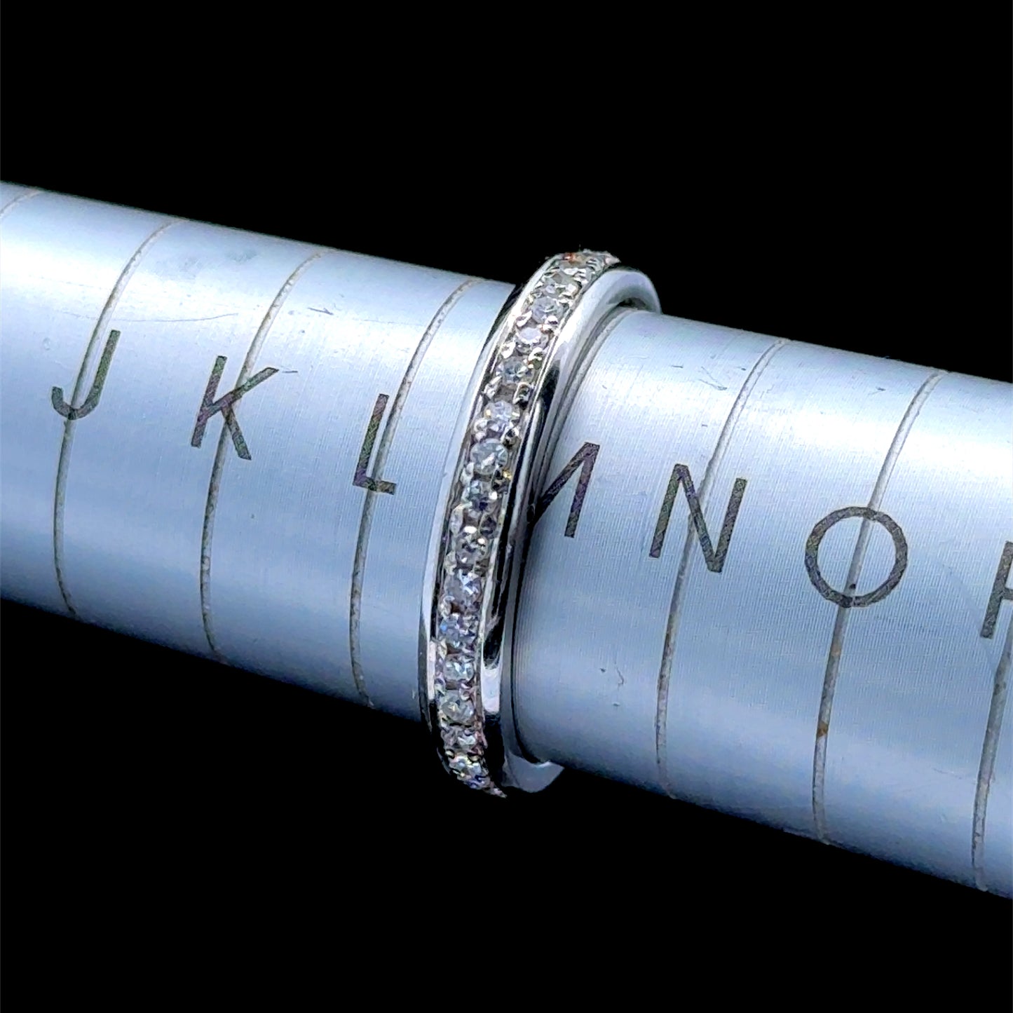 18K White Gold Diamond Full Eternity Band APPX 0.65 CTS