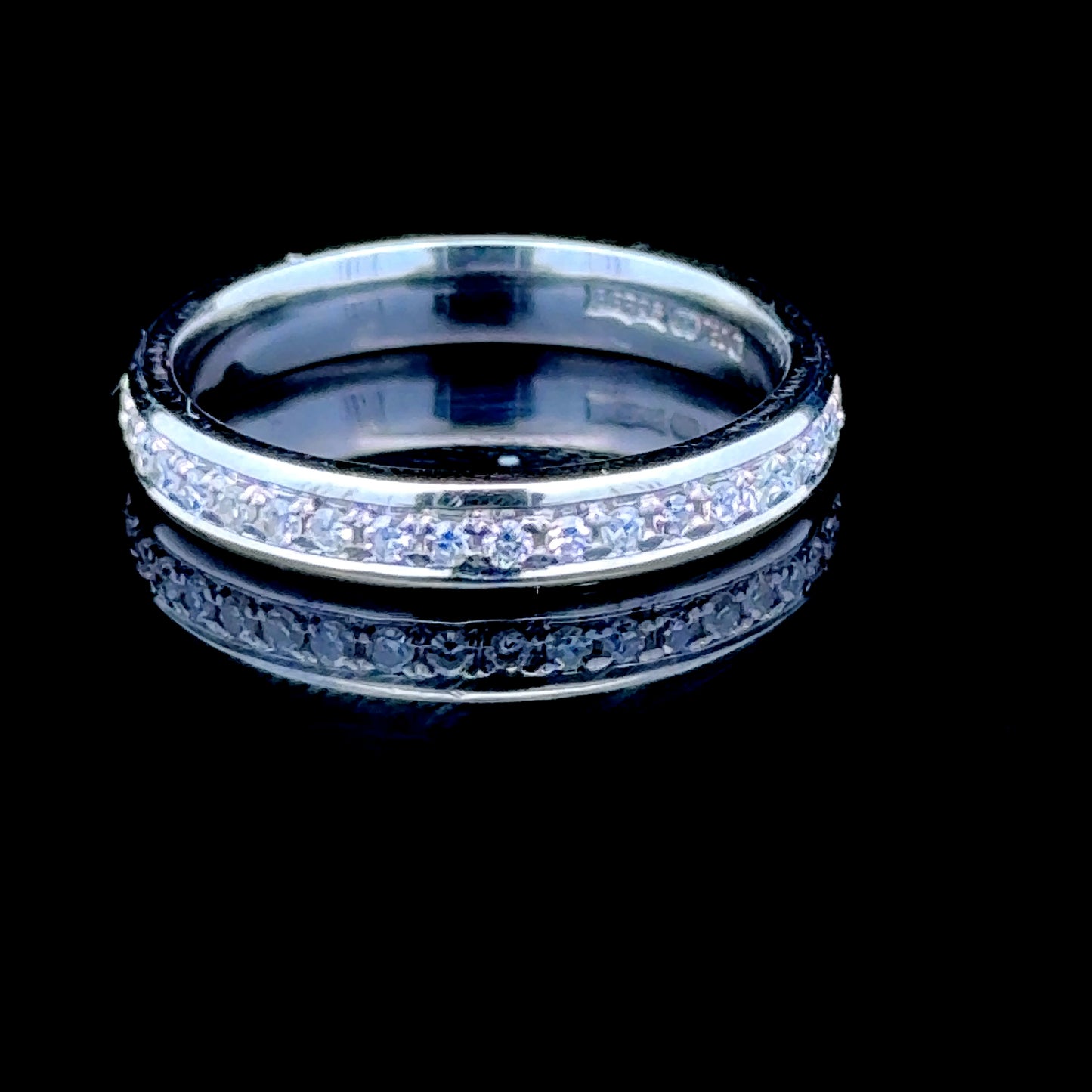 18K White Gold Diamond Full Eternity Band APPX 0.65 CTS