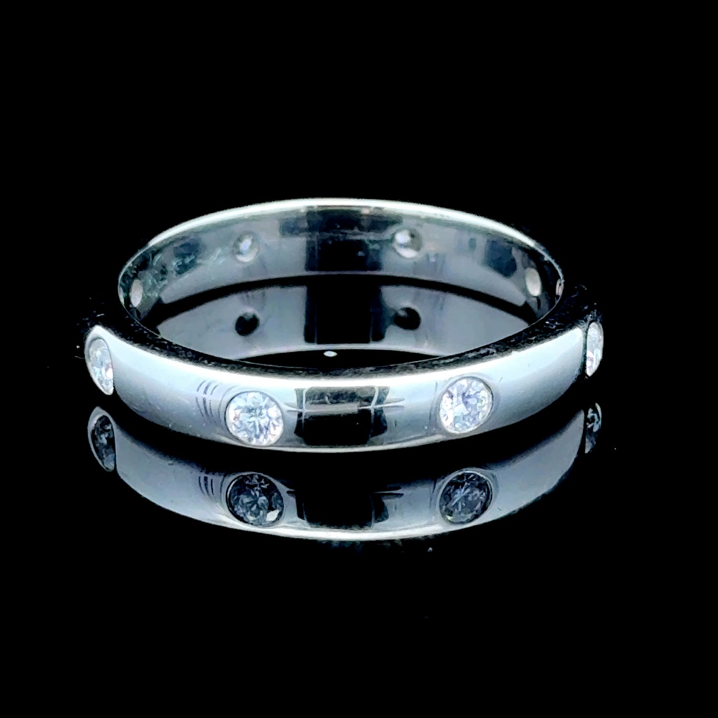 Platinum Diamond Full Eternity Ring APPX 0.5 CTS CERTIFIED
