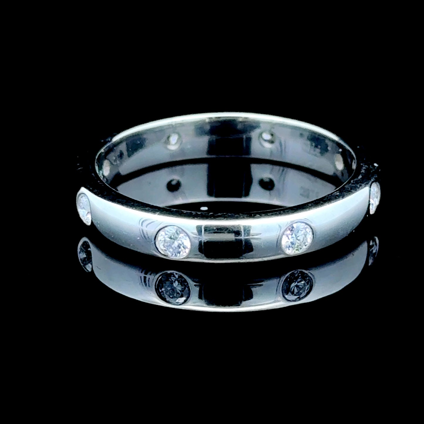 Platinum Diamond Full Eternity Ring APPX 0.5 CTS CERTIFIED