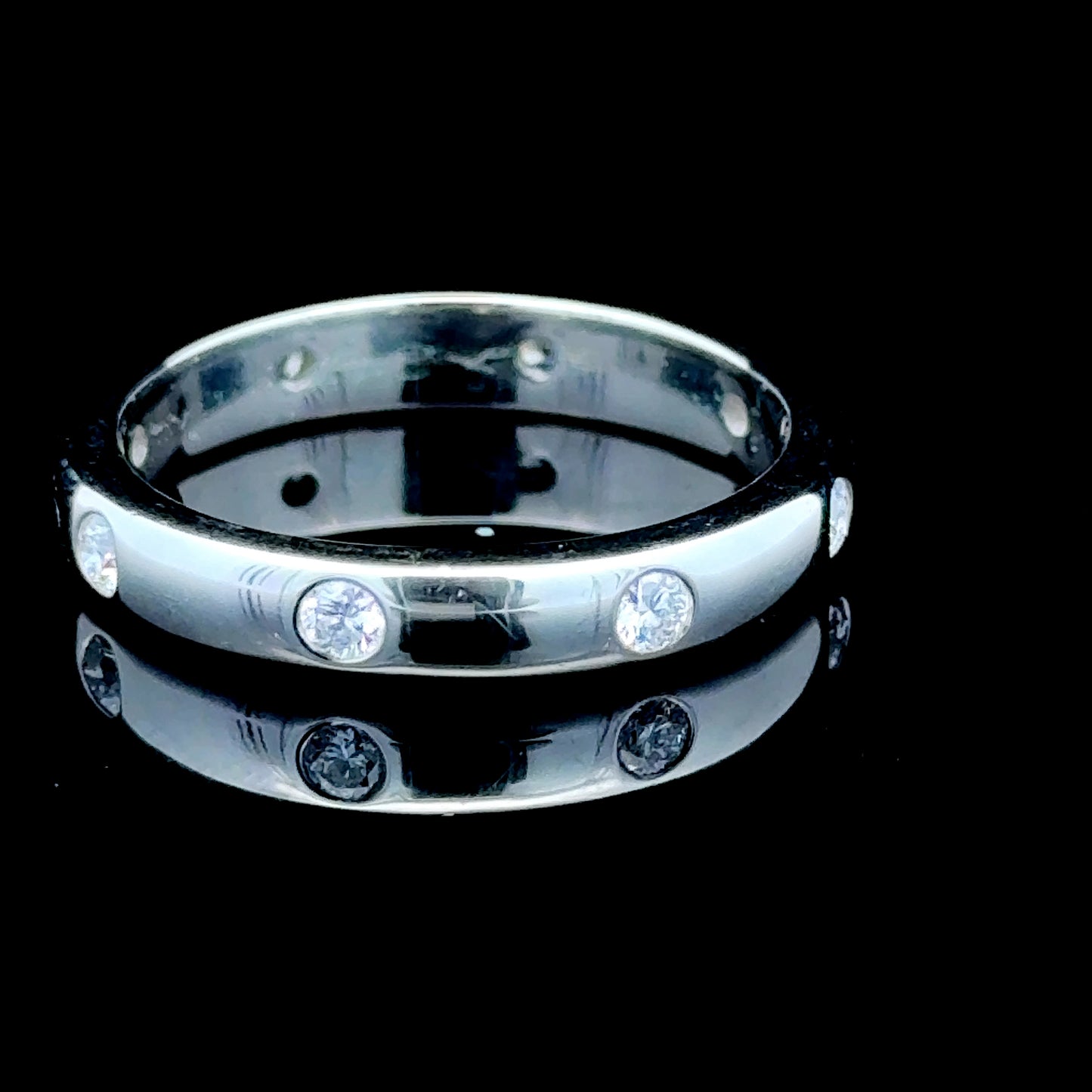 Platinum Diamond Full Eternity Ring APPX 0.5 CTS CERTIFIED