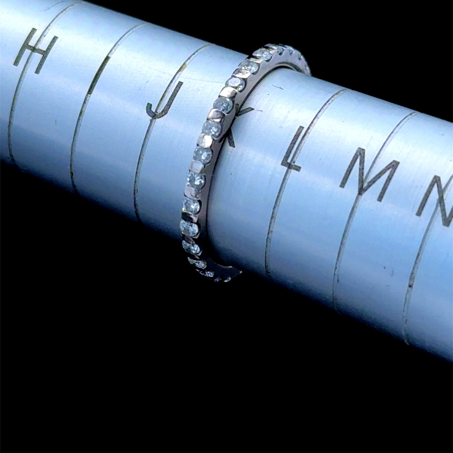 18K White Gold Diamond Full Eternity Ring APPX 0.5 CTS