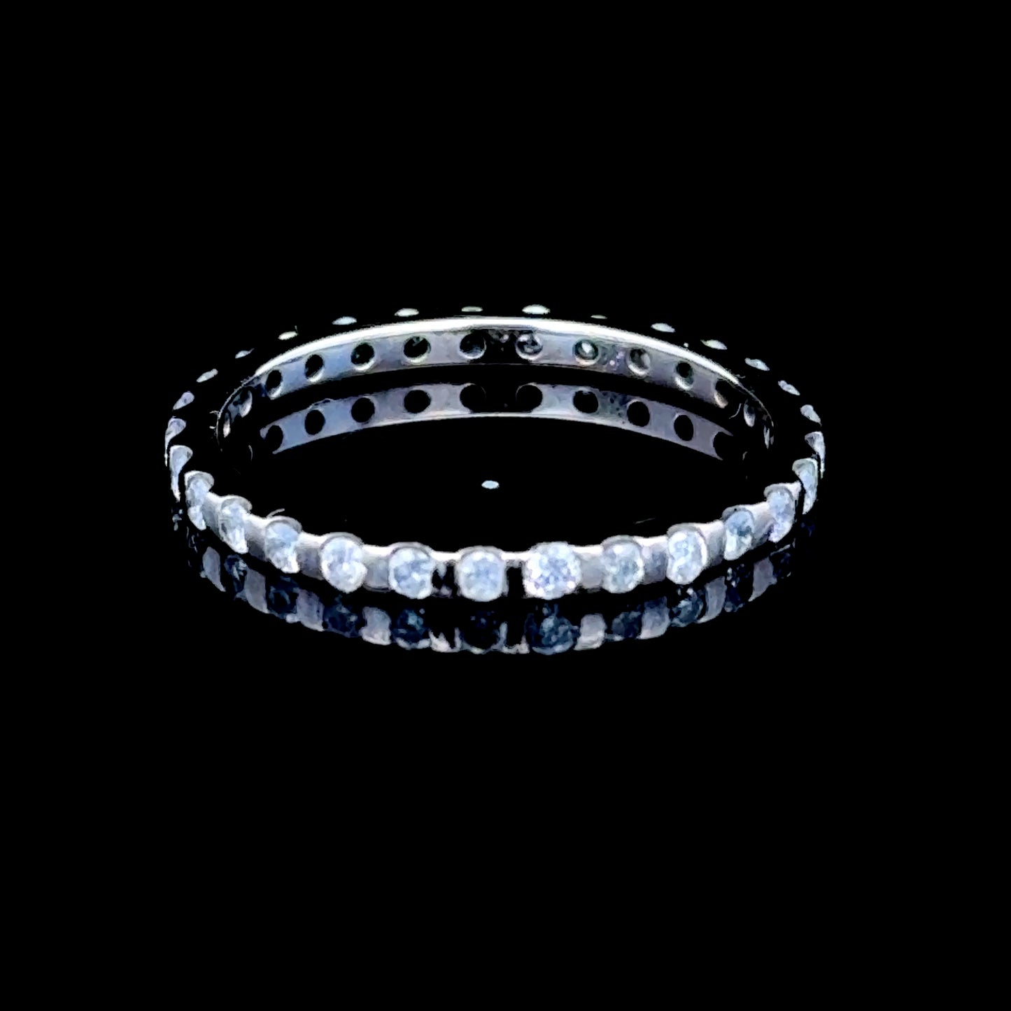 18K White Gold Diamond Full Eternity Ring APPX 0.5 CTS
